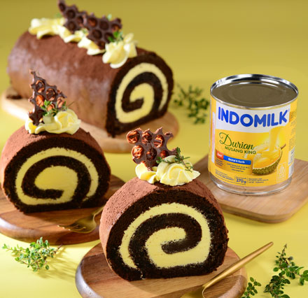 Roll cake Durian